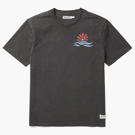 Fair Harbor - The Saltaire Tee- Black Ocean Waves
